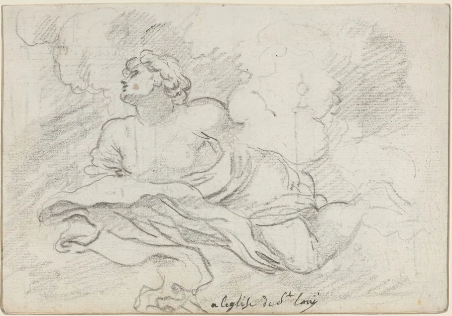 Angel from the Assumption [recto] by Augustin Pajou