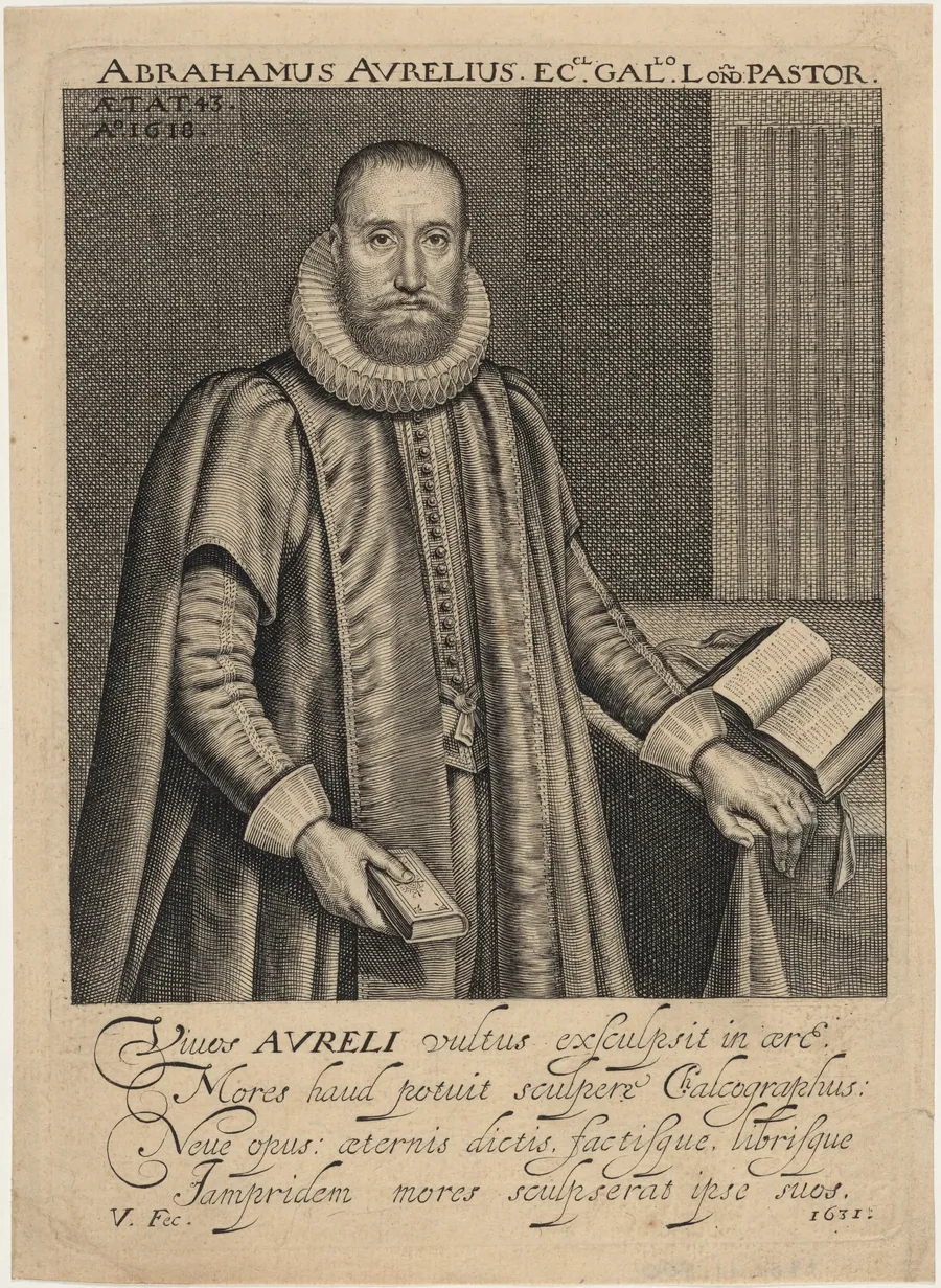 Abraham Aurelius, Minister of the French Church in London by Robert van Voerst