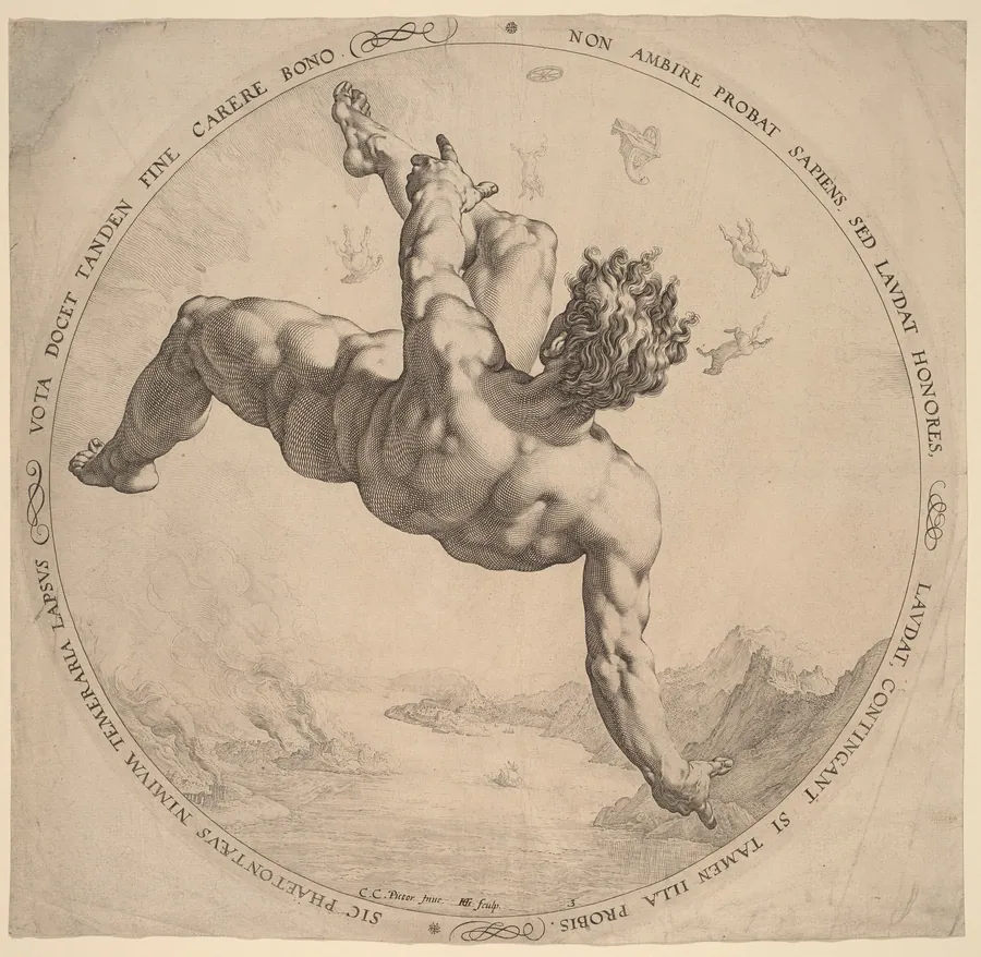 Phaeton by Hendrick Goltzius