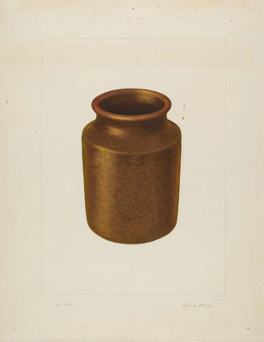 Small Earthen Jar by Clyde L. Cheney