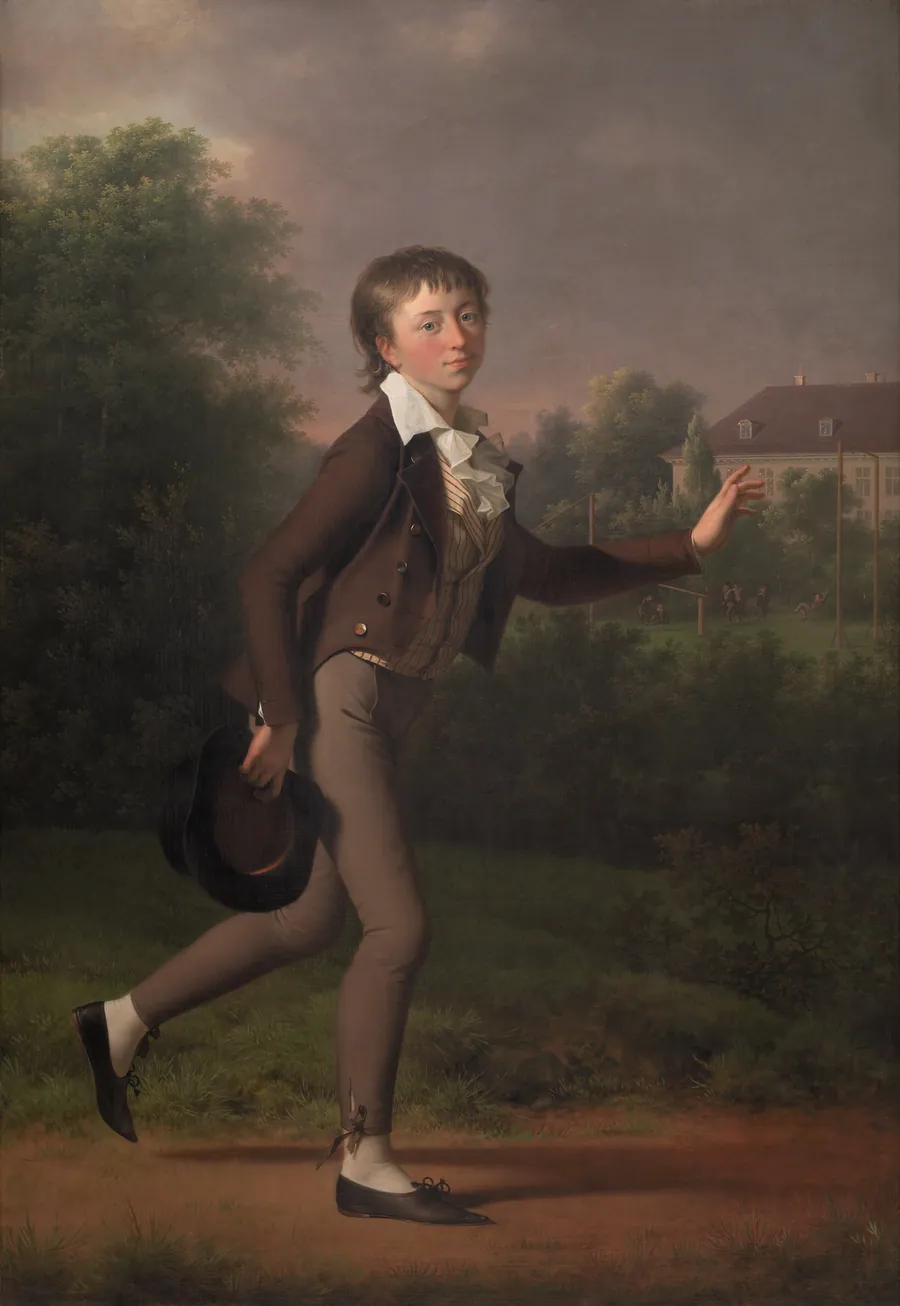 Løbende dreng. Marcus Holst von Schmidten by Jens Juel