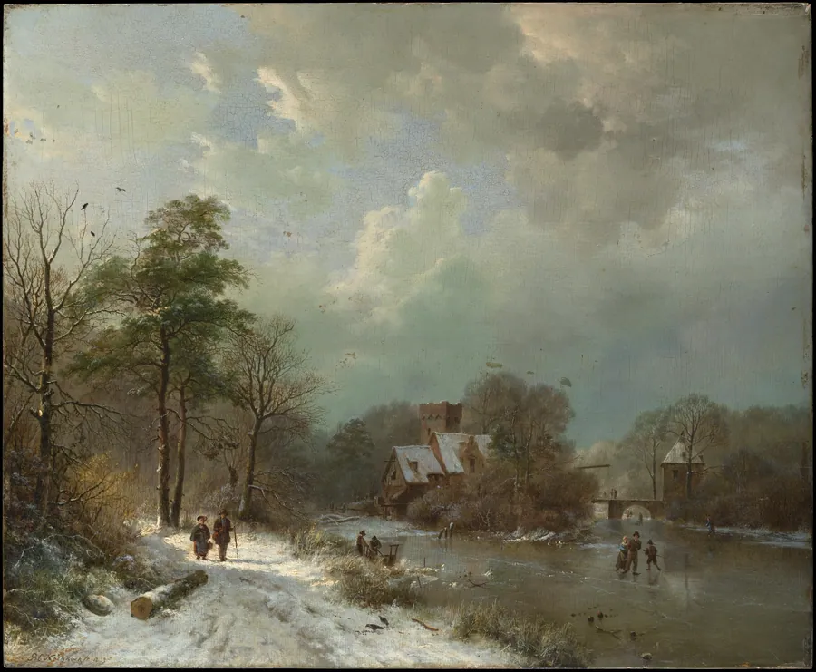 Winter Landscape, Holland by Barend Cornelis Koekkoek