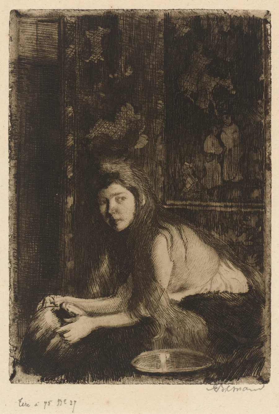 Woman with a Vase (La femme au vase) by Albert Besnard