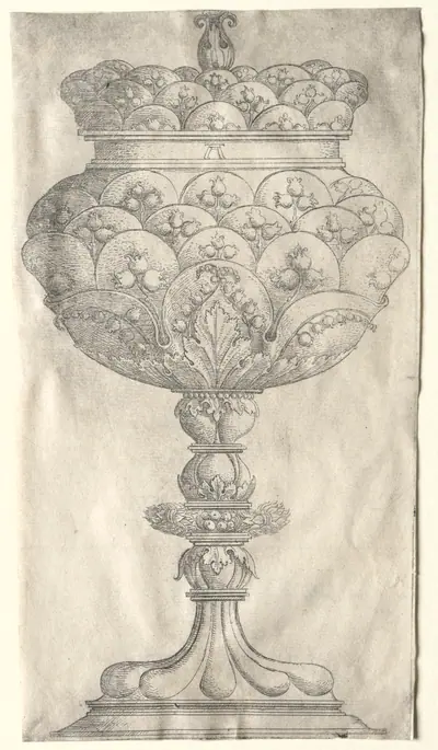 Goblet with Lillies of the Valley
