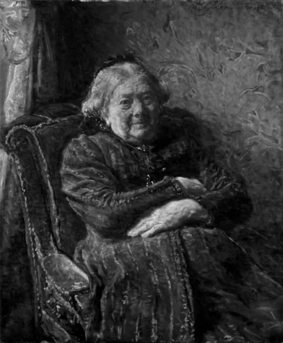 Portræt af fru Bella Philipsen, f. Natanson by Viggo Johansen