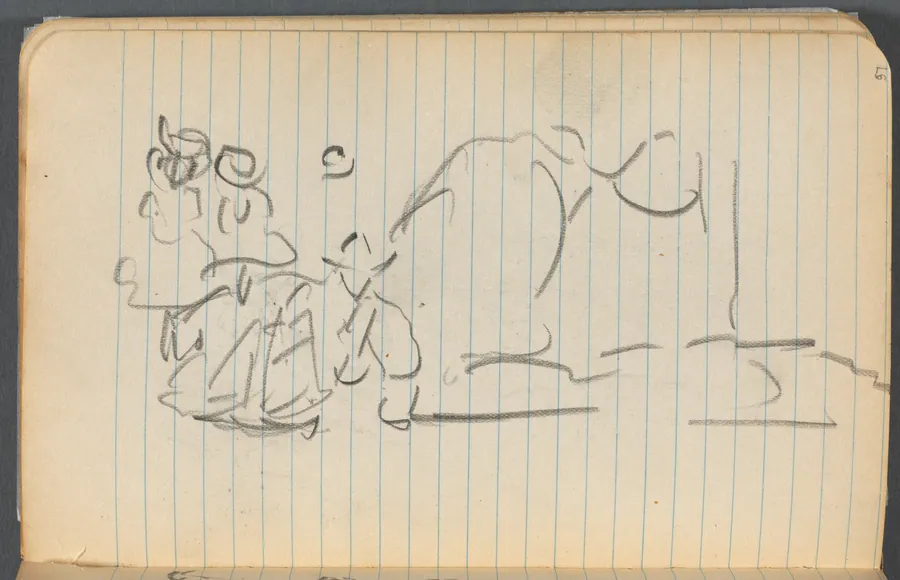 Sketchbook, page 097: Figures by Maurice Prendergast