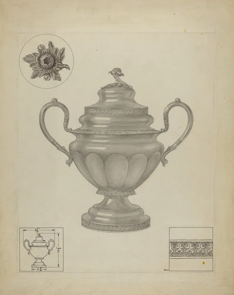 Silver Sugar Bowl by Paul Ward