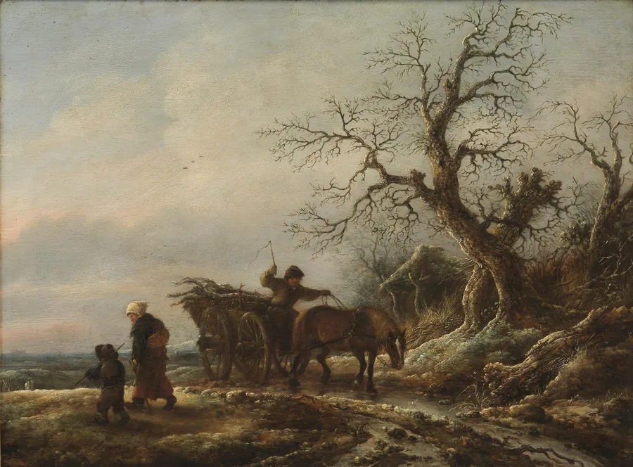 Vinterbillede by Isaack van Ostade