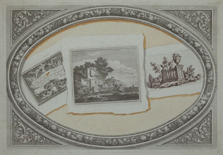 Trompe l'Oeil: Prints with Londonio's Calling Card, Using Original Copperplates by Milanese 18th Century