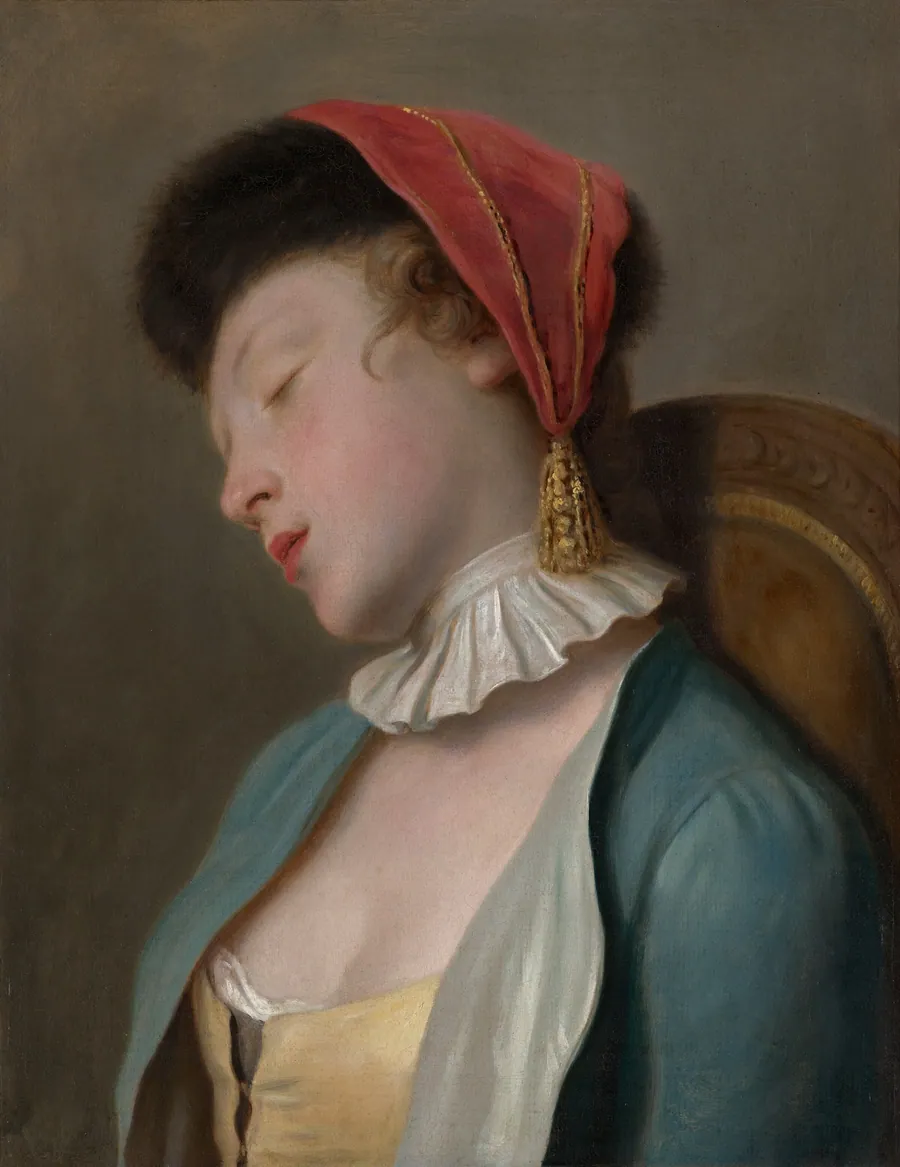 A Sleeping Girl by Pietro Rotari