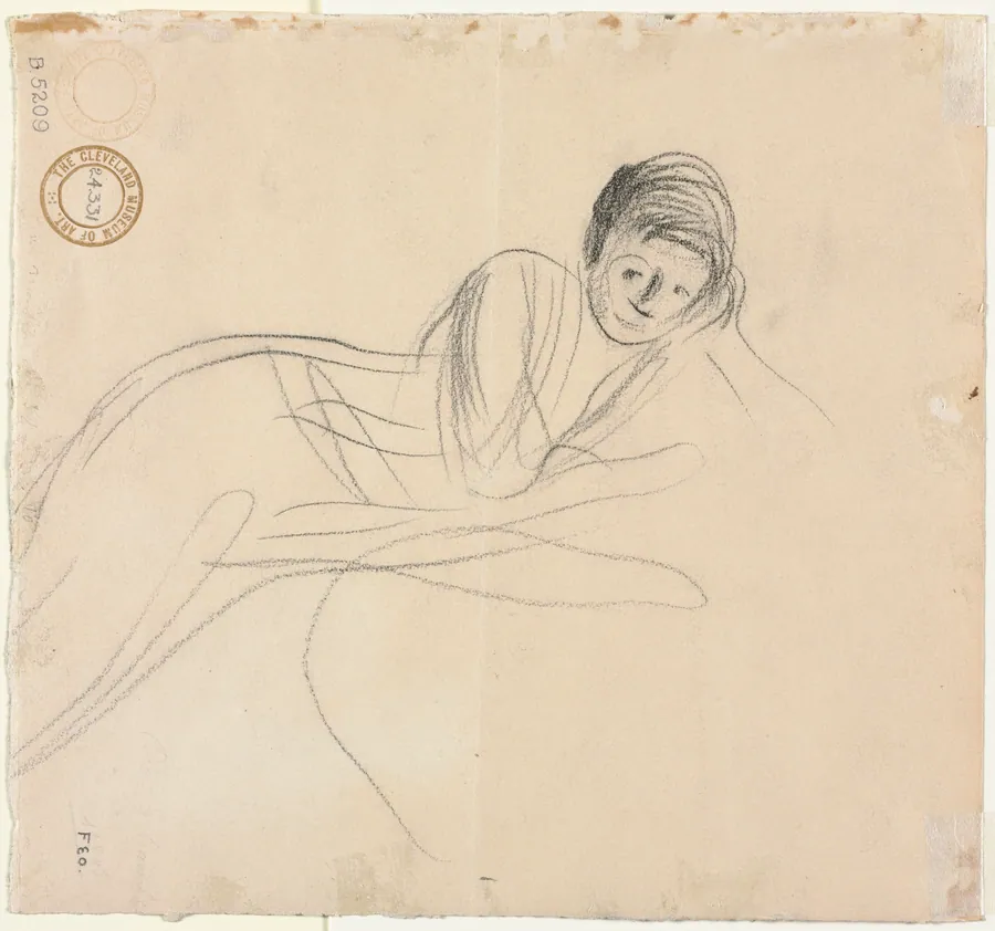 Reclining Woman (verso) by Jean Louis Forain