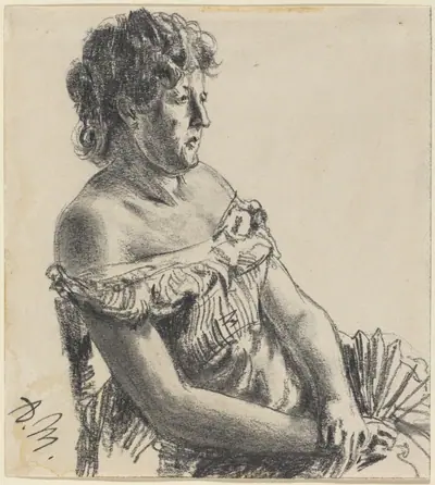 Woman in Court Dress