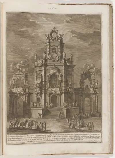 The Seconda Macchina for the Chinea of 1776: A Palace with a Loggia for the Lottery Draw