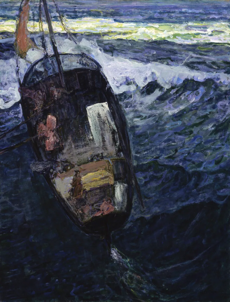 Fishermen at Sea by Henry Ossawa Tanner, born Pittsburgh, PA 1859-died Paris, France 1937
