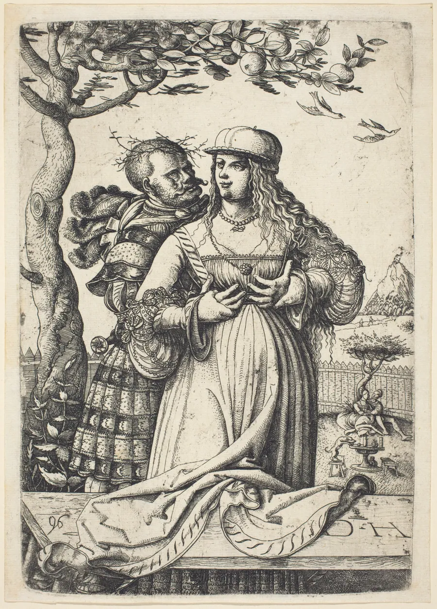 Soldier Embracing a Woman by Daniel Hopfer
