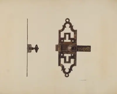Wrought Iron Latch