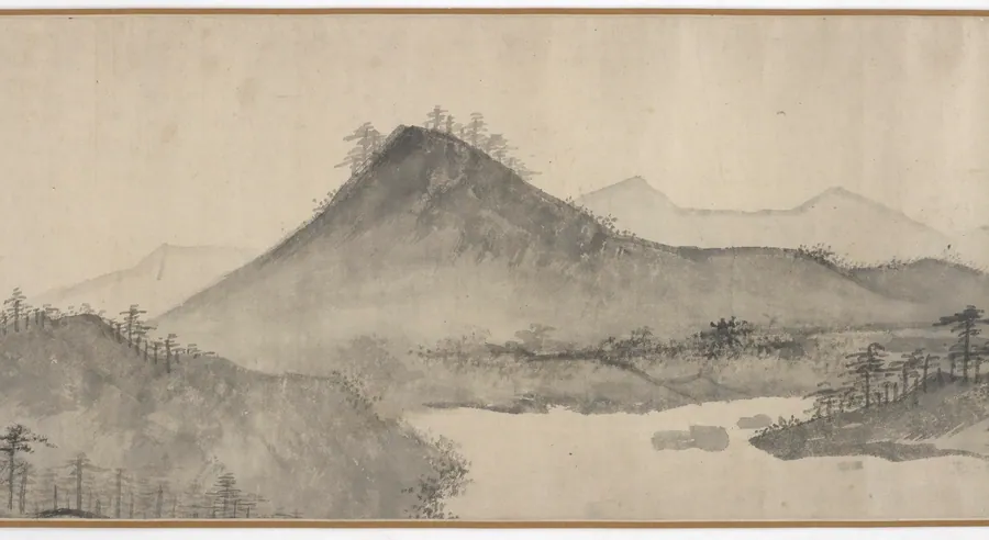 Homeward boat on a clear river day by Formerly attributed to Xia Gui 夏珪 (active ca. 1195-1230)