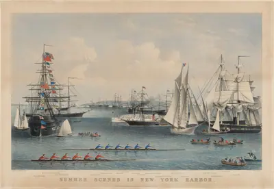 Summer Scenes in New York Harbor