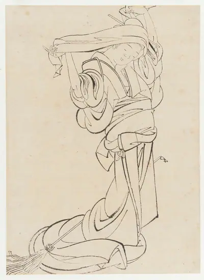 A Maid preparing to dust