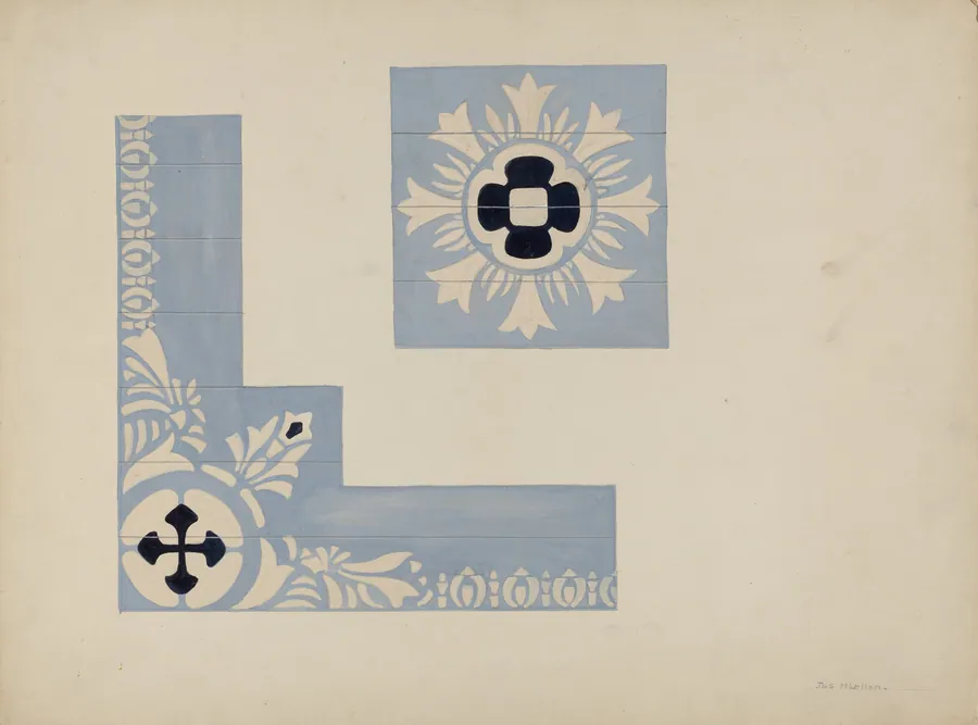 Stencil of Ceiling (Mariner's Church) by James McLellan