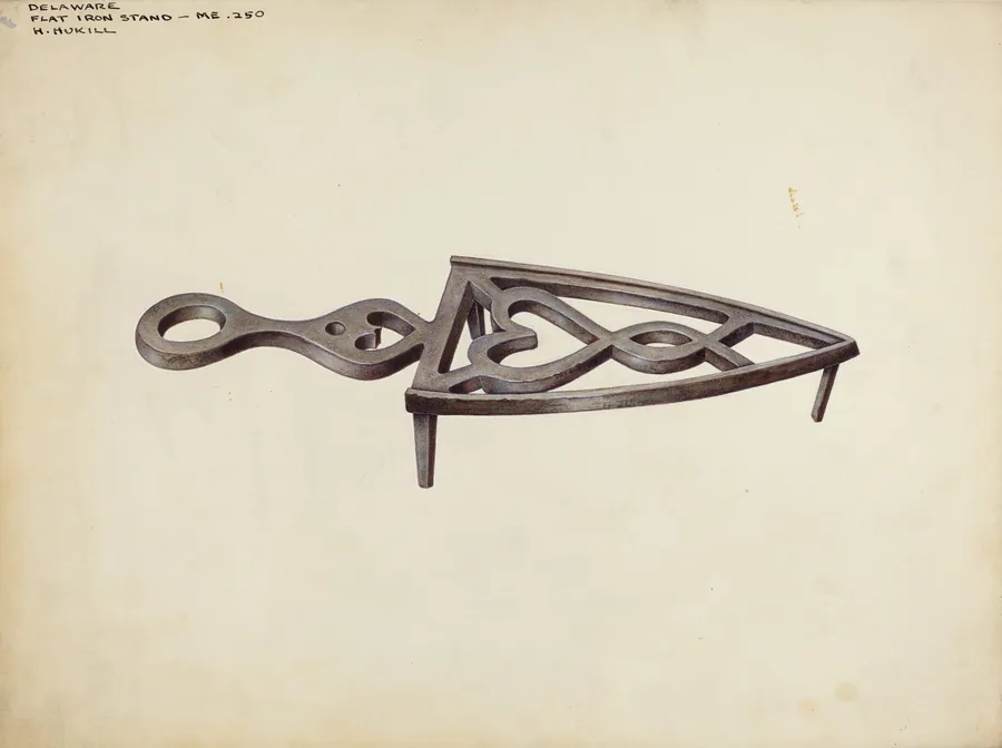 Flat Iron Stand by Henrietta S. Hukill