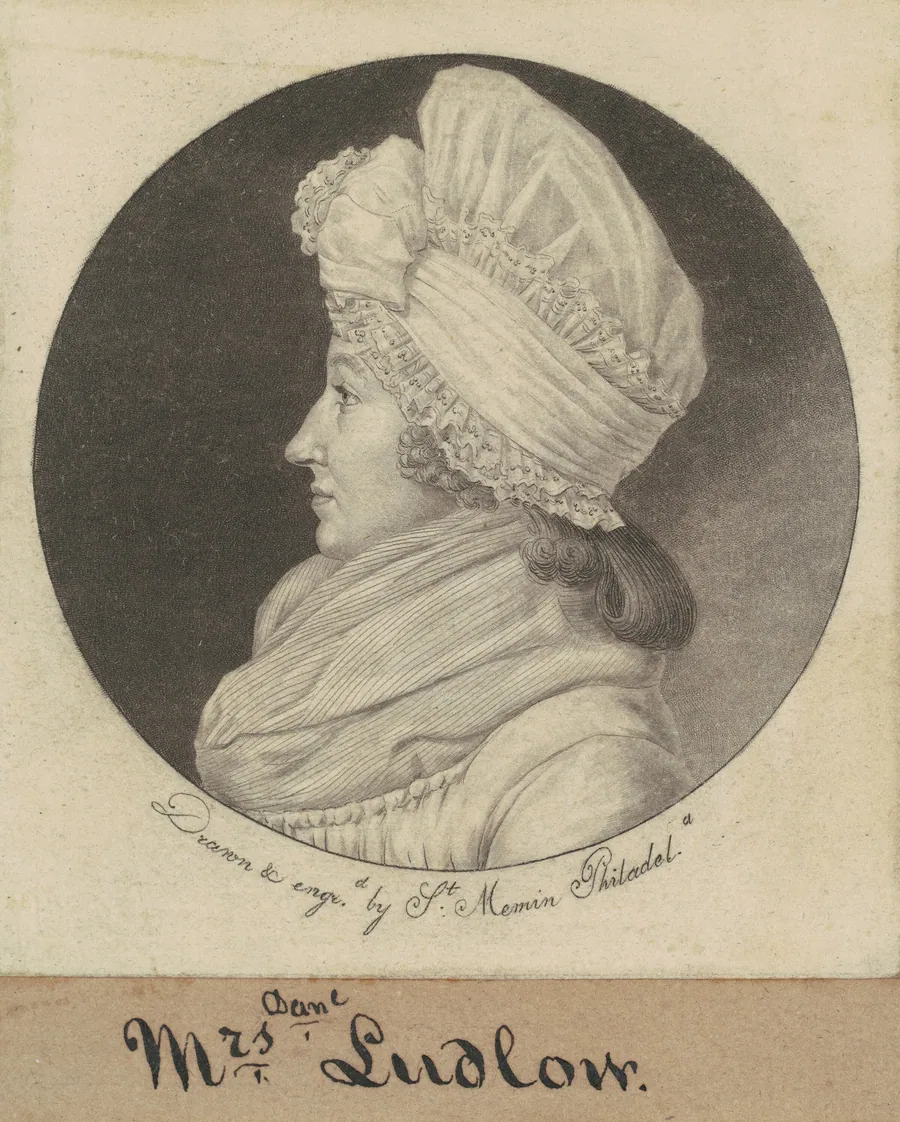 Arabella Duncan Ludlow by Charles B. J. Févret de Saint-Mémin