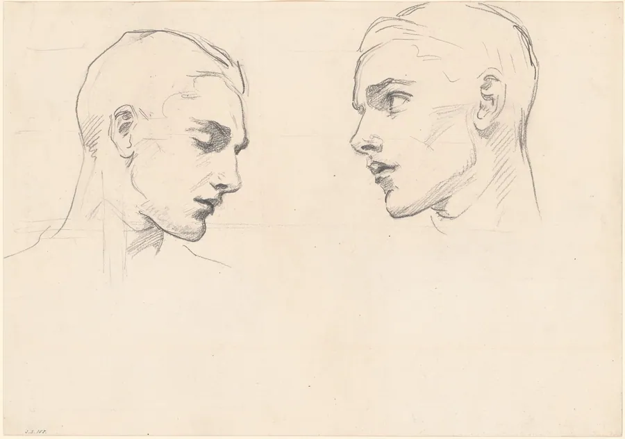 Studies of a Man's Head by John Singer Sargent