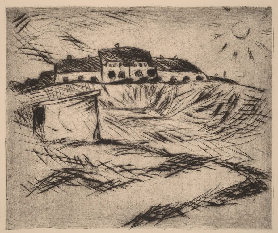 Barracks (Kaserne) by Walter Gramatté