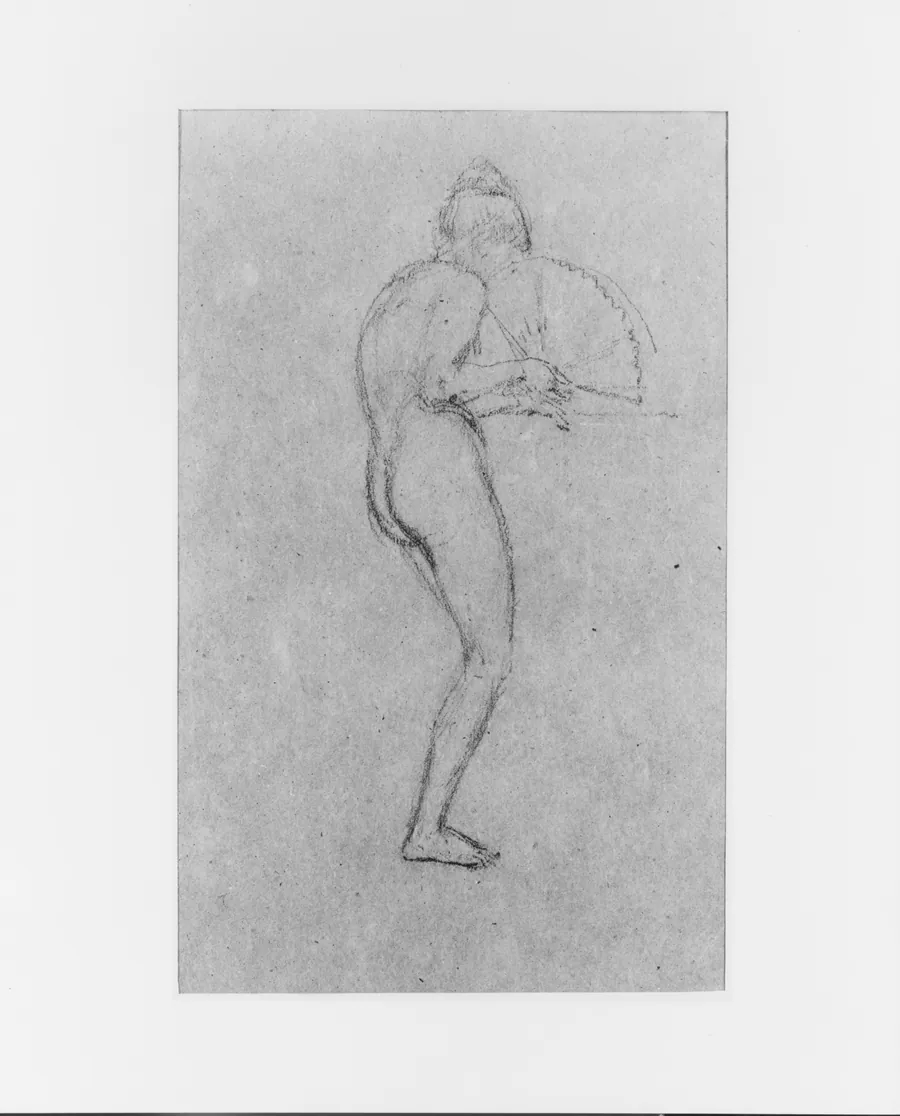 Female Nude with a Fan by James McNeill Whistler