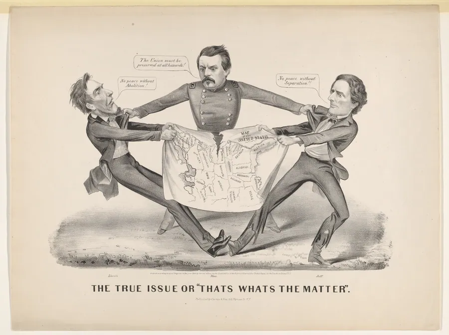 The True Issue or "Thats Whats the Matter" by Currier & Ives