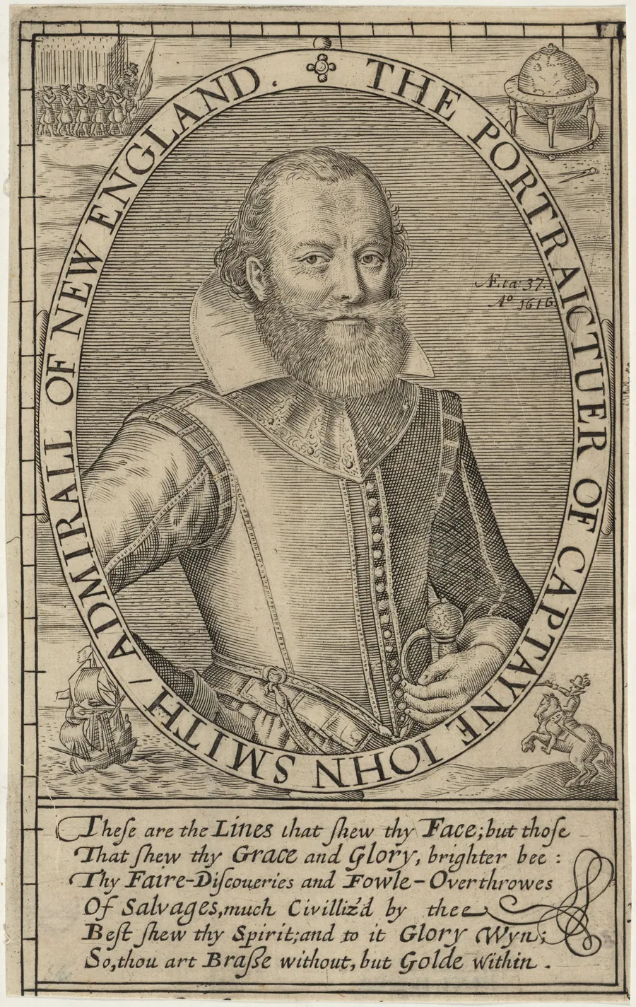 Captain John Smith by Simon van de Passe