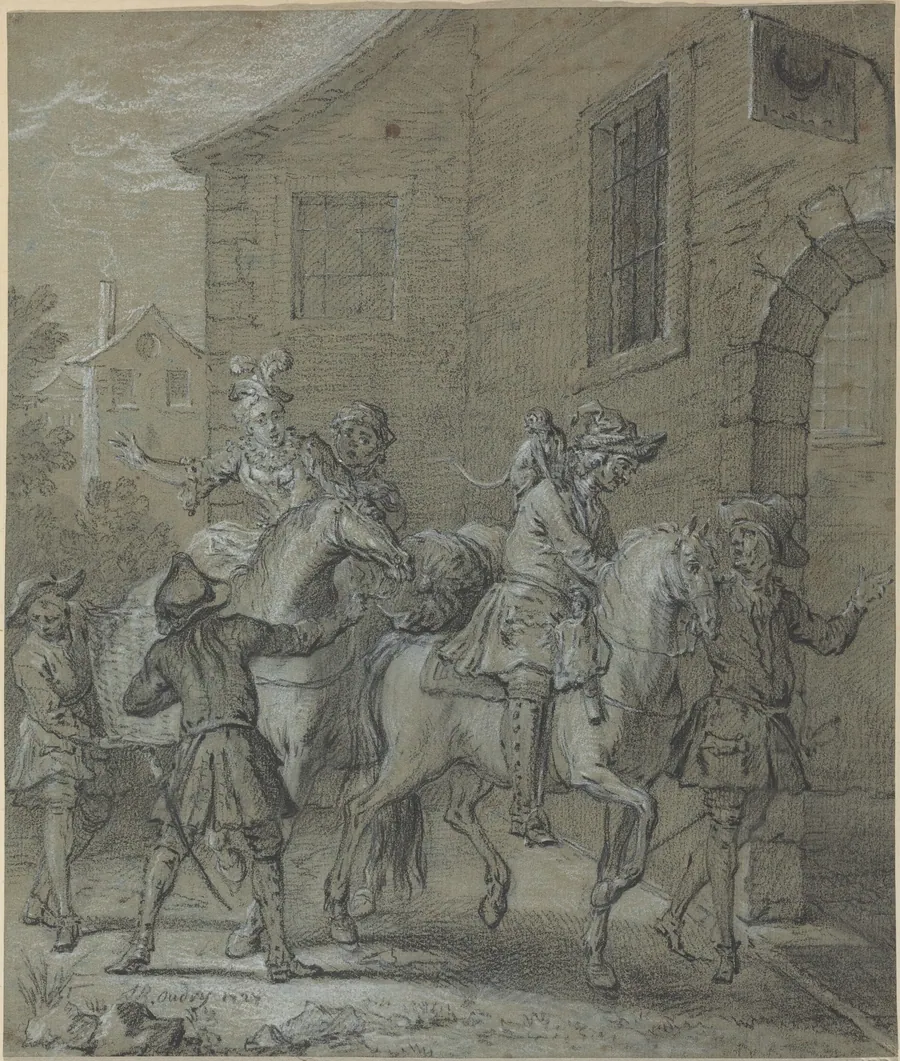 L'Arrivee de l'Operateur dans l'hotellerie by Jean-Baptiste Oudry