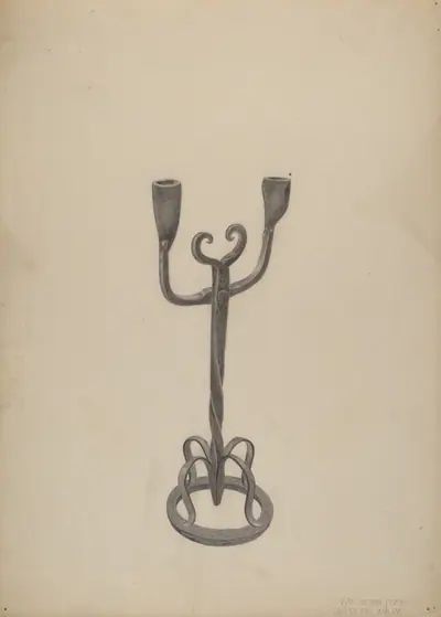 Iron Candlestick