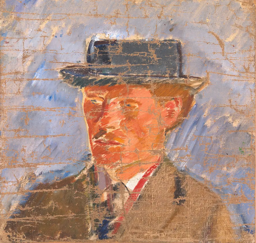 Portræt af maleren Edvard Weie by Isakson, Karl