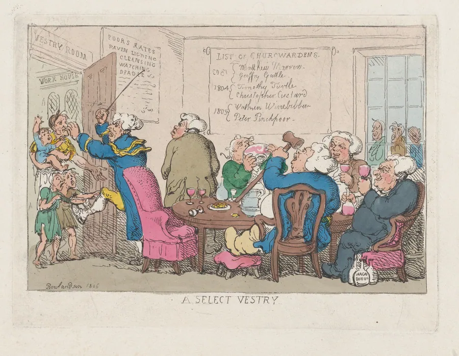 A Select Vestry by Thomas Rowlandson