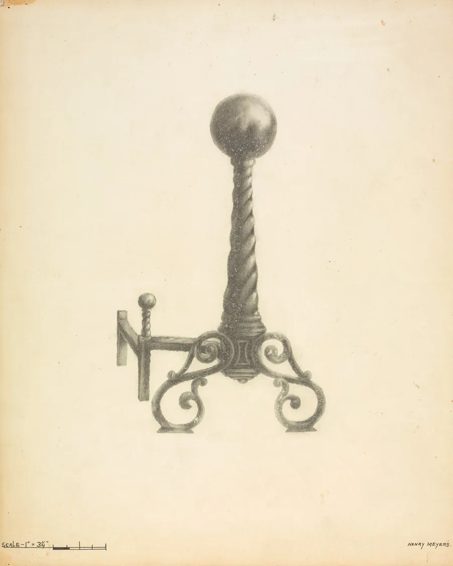 Andirons by Henry Meyers