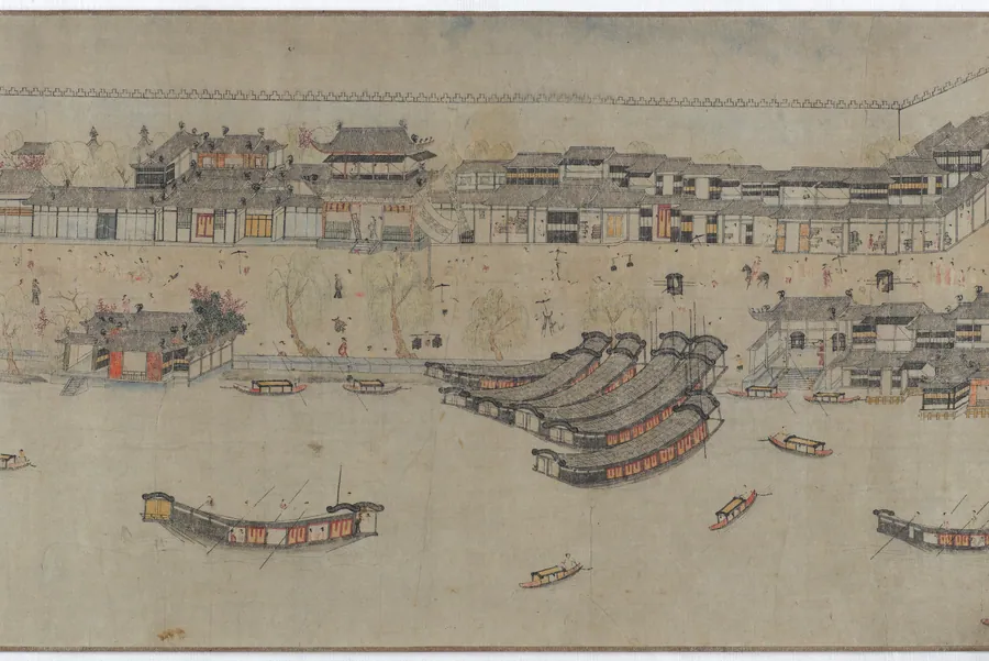 Scenic attractions of West Lake 西湖清趣圖 by Formerly attributed to Li Song (傳)李嵩 (late 12th-early 13th century)
