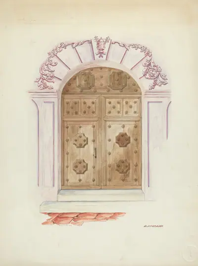Doorway and Wall Painting