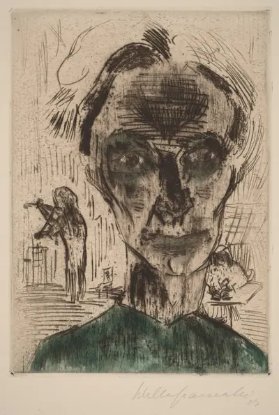 Man in a Room, Self-portrait