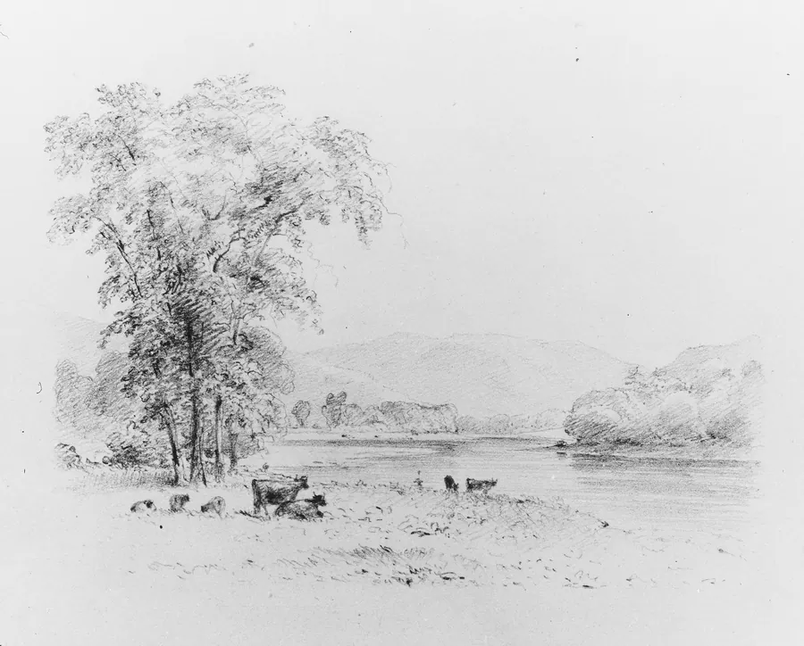 Susquehanna below Nanticoke, Pennsylvania by Thomas Addison Richards