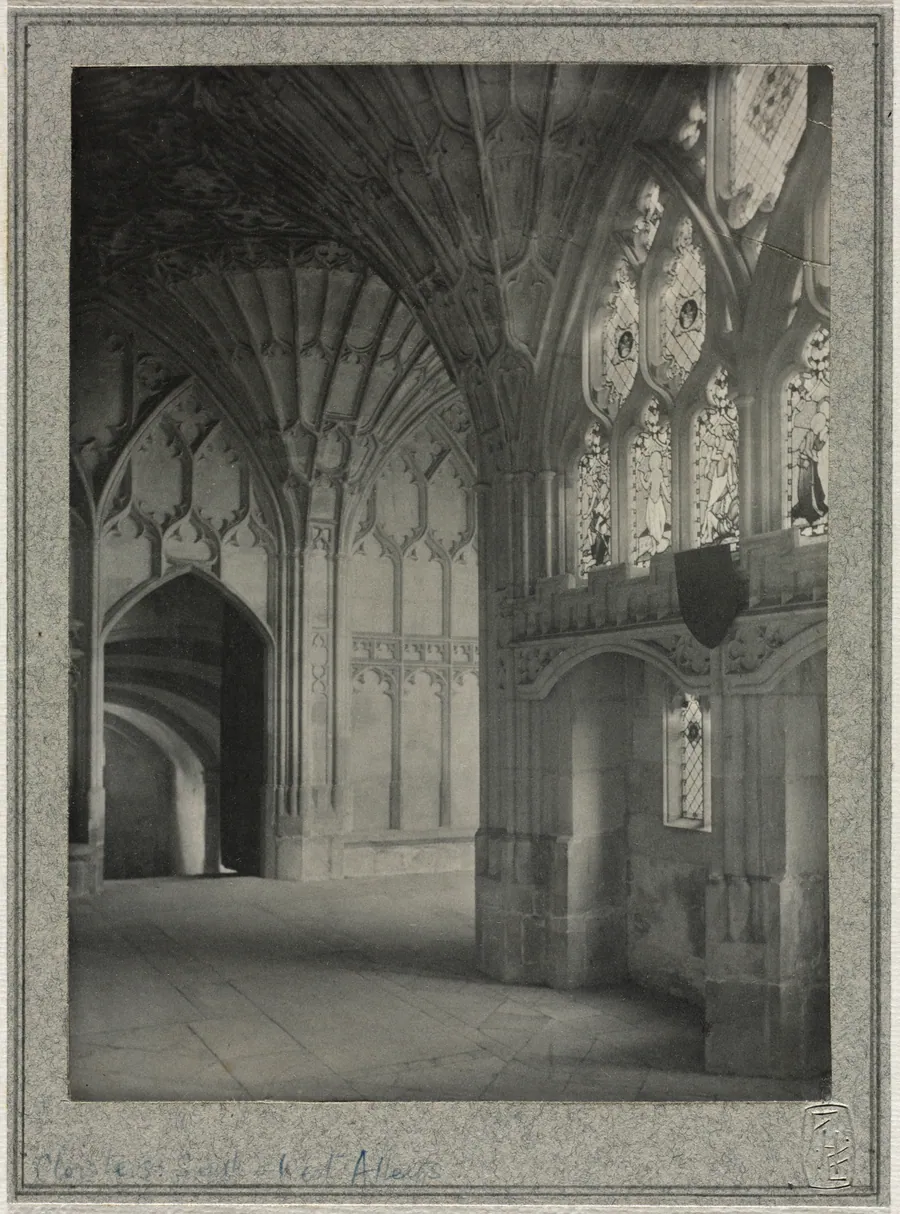 Gloucester Cathedral - Cloisters: South and West Alleys by Frederick H. Evans