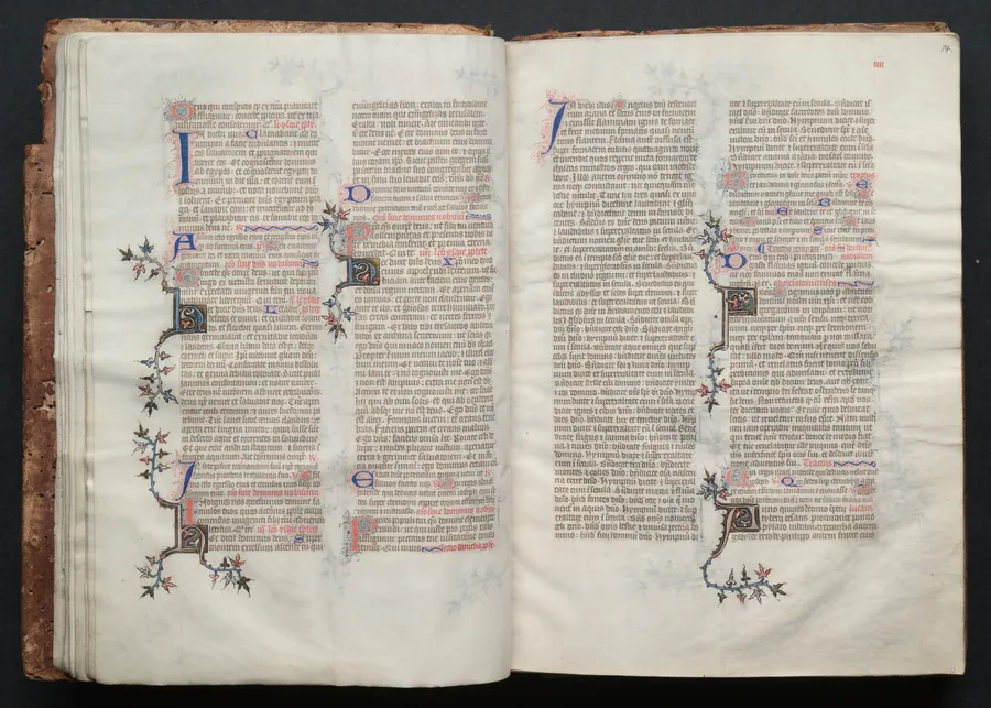 The Gotha Missal:  Fol. 14r, Text by Master of the Boqueteaux