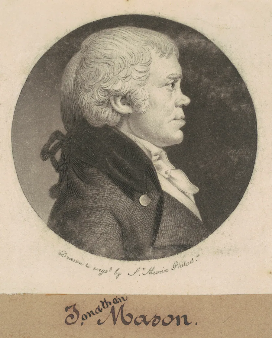 Jonathan Mason by Charles B. J. Févret de Saint-Mémin