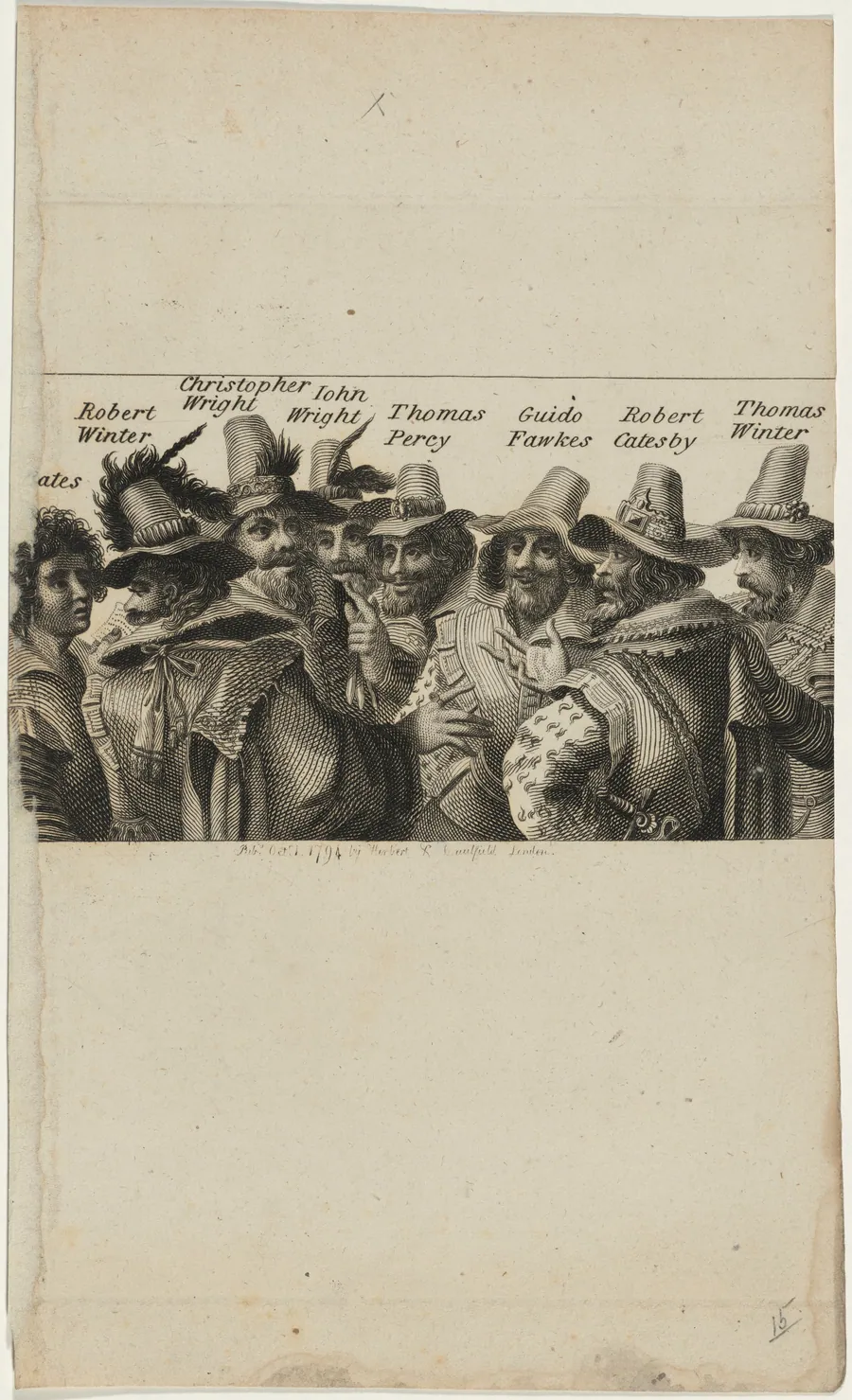 Figures in Gunpowder Plot by Unknown 19th Century