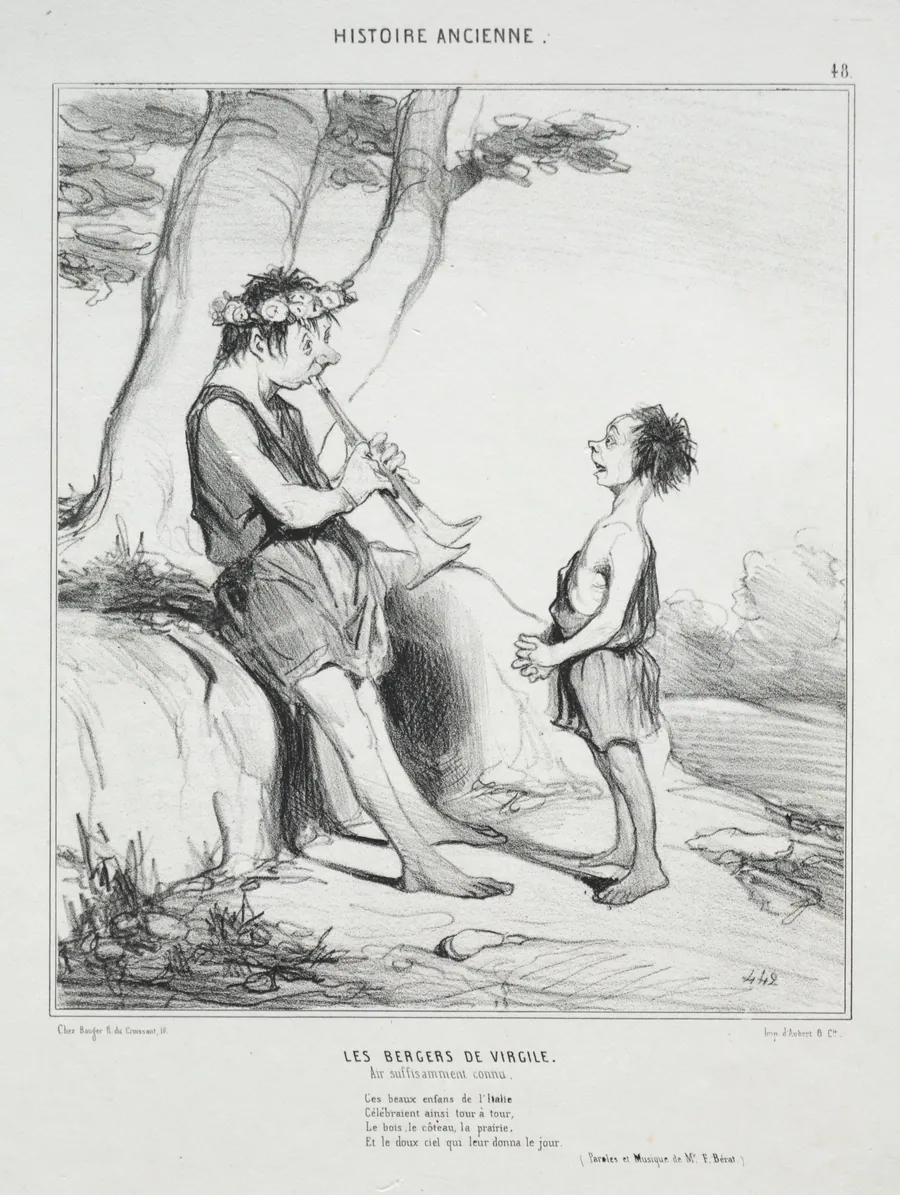 The Shepherds of Virgil by Honoré Daumier