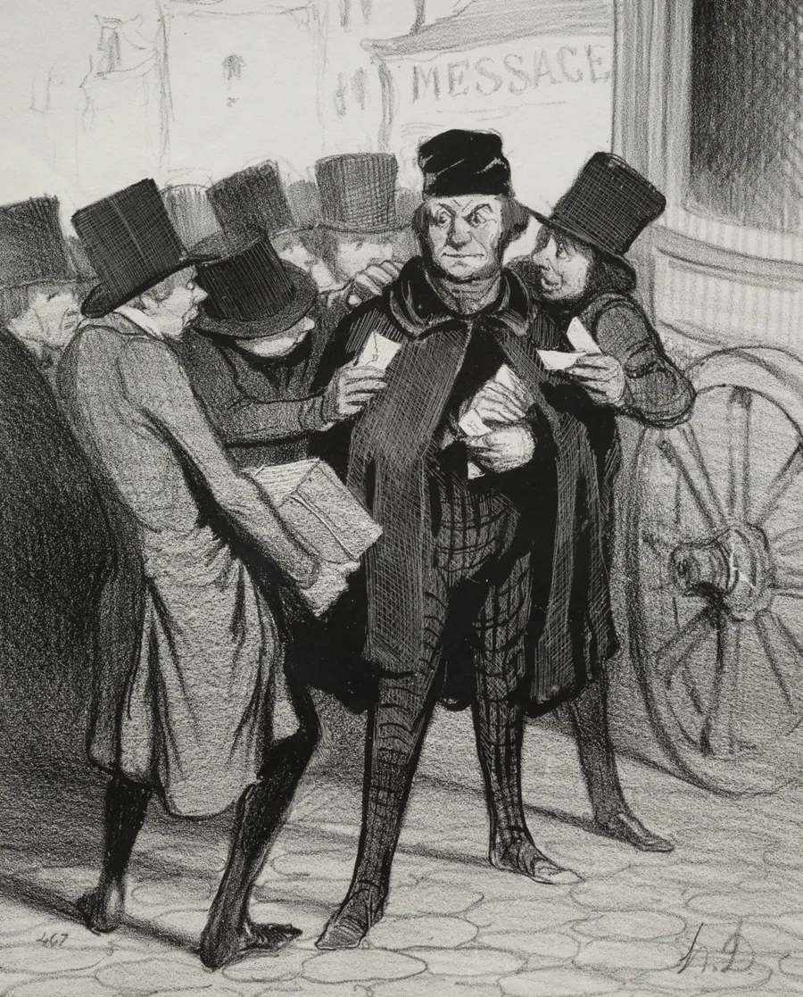 A Pleasure Trip to Paris by Honoré Daumier