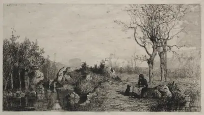 Shore of a Stream at Rossillon