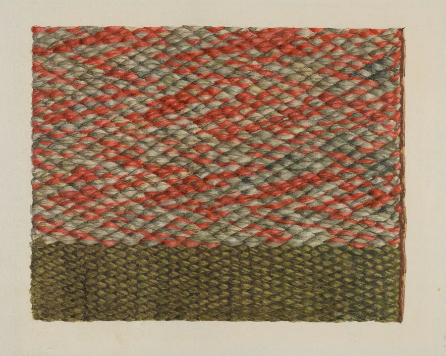 Woven Covering for Chair Back by Ingrid Selmer-Larsen