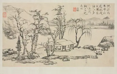 Landscape Album in Various Styles: Landscape after Ni Zan