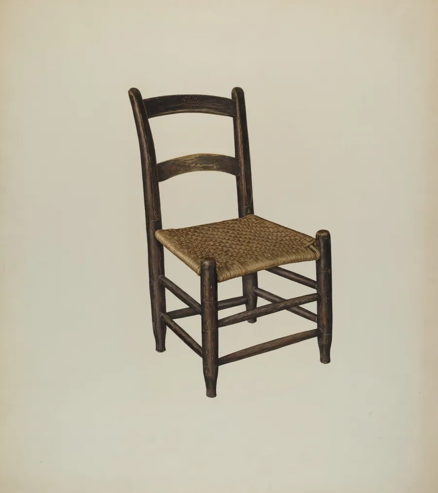Cane Bottom Chair by Laurette Gauthier